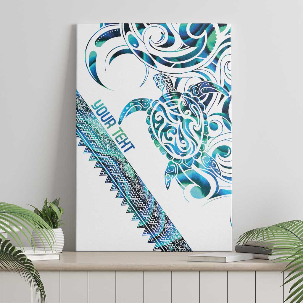 Kahui Whetu Paua shell Kowhaiwhai Taniko Personalised Canvas Wall Art Turtle Tattoo Maori Tribal Style