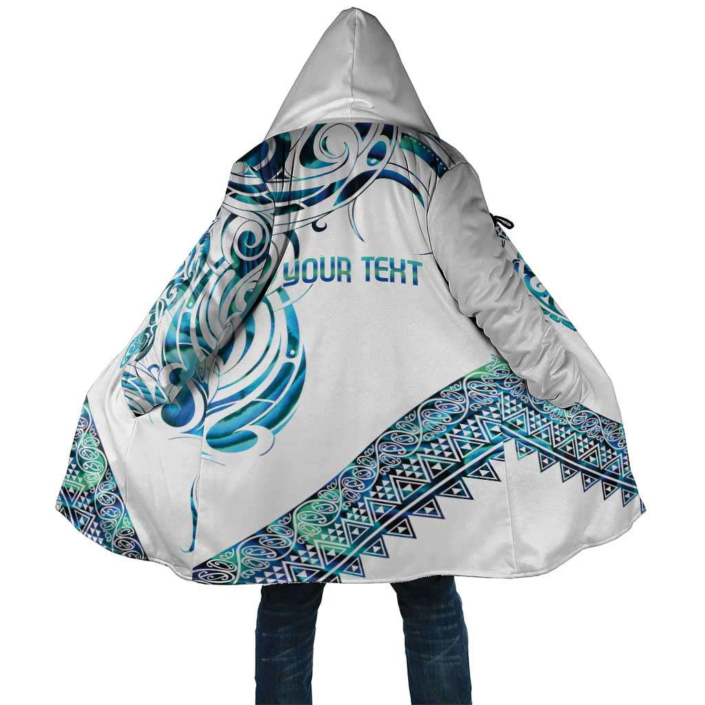 Kahui Whetu Paua shell Kowhaiwhai Taniko Personalised Cloak Turtle Tattoo Maori Tribal Style LT9 Unisex Blue - Polynesian Pride