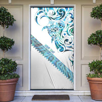 Kahui Whetu Paua shell Kowhaiwhai Taniko Personalised Door Cover Turtle Tattoo Maori Tribal Style