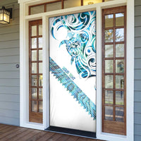 Kahui Whetu Paua shell Kowhaiwhai Taniko Personalised Door Cover Turtle Tattoo Maori Tribal Style