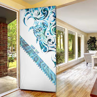 Kahui Whetu Paua shell Kowhaiwhai Taniko Personalised Door Cover Turtle Tattoo Maori Tribal Style