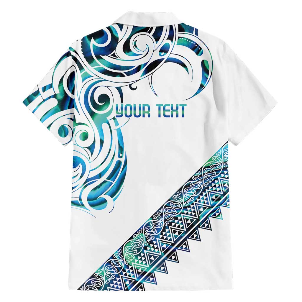 Kahui Whetu Paua shell Kowhaiwhai Taniko Personalised Family Matching Puletasi and Hawaiian Shirt Turtle Tattoo Maori Tribal Style