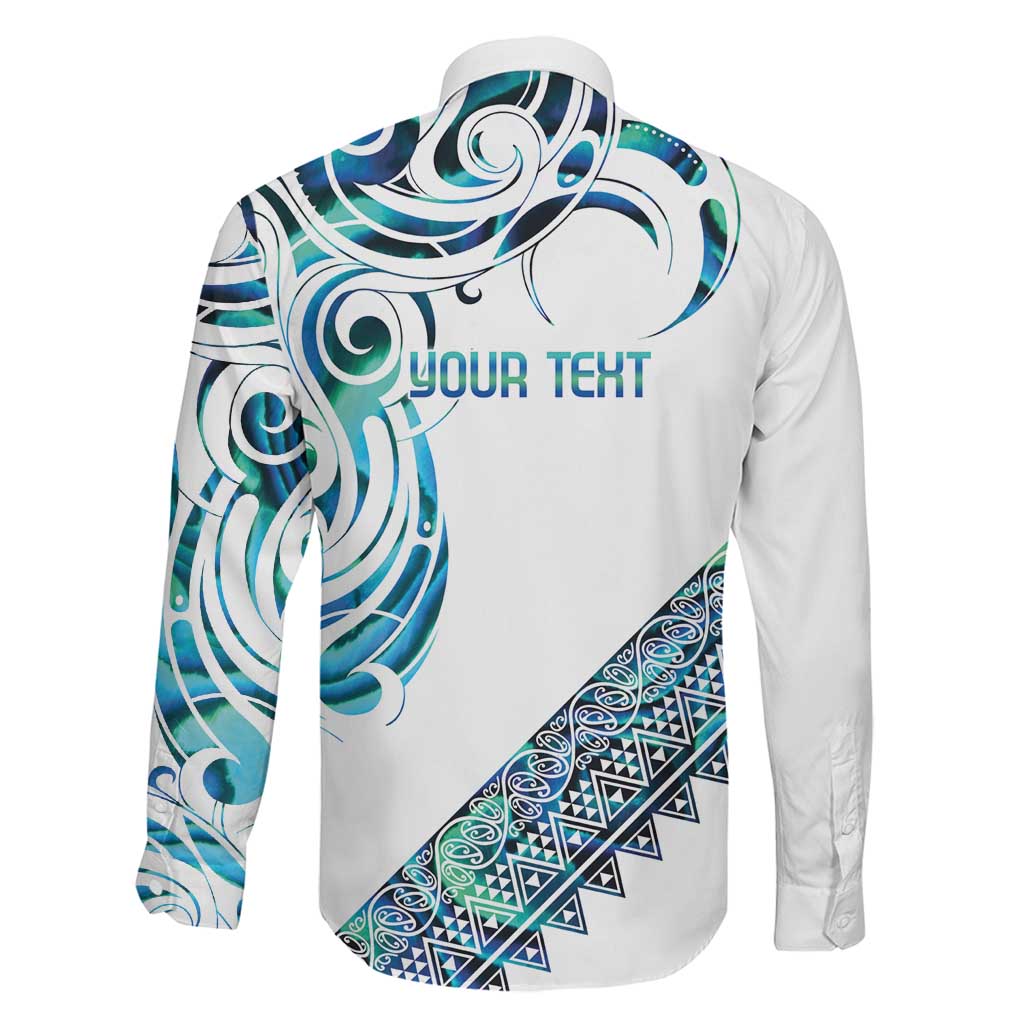 Kahui Whetu Paua shell Kowhaiwhai Taniko Personalised Family Matching Summer Maxi Dress and Hawaiian Shirt Turtle Tattoo Maori Tribal Style
