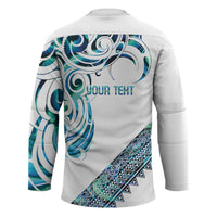 Kahui Whetu Paua shell Kowhaiwhai Taniko Personalised Hockey Jersey Turtle Tattoo Maori Tribal Style