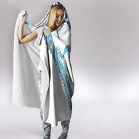 Kahui Whetu Paua shell Kowhaiwhai Taniko Personalised Hooded Blanket Turtle Tattoo Maori Tribal Style