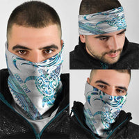 Kahui Whetu Paua shell Kowhaiwhai Taniko Personalised Neck Gaiter Turtle Tattoo Maori Tribal Style