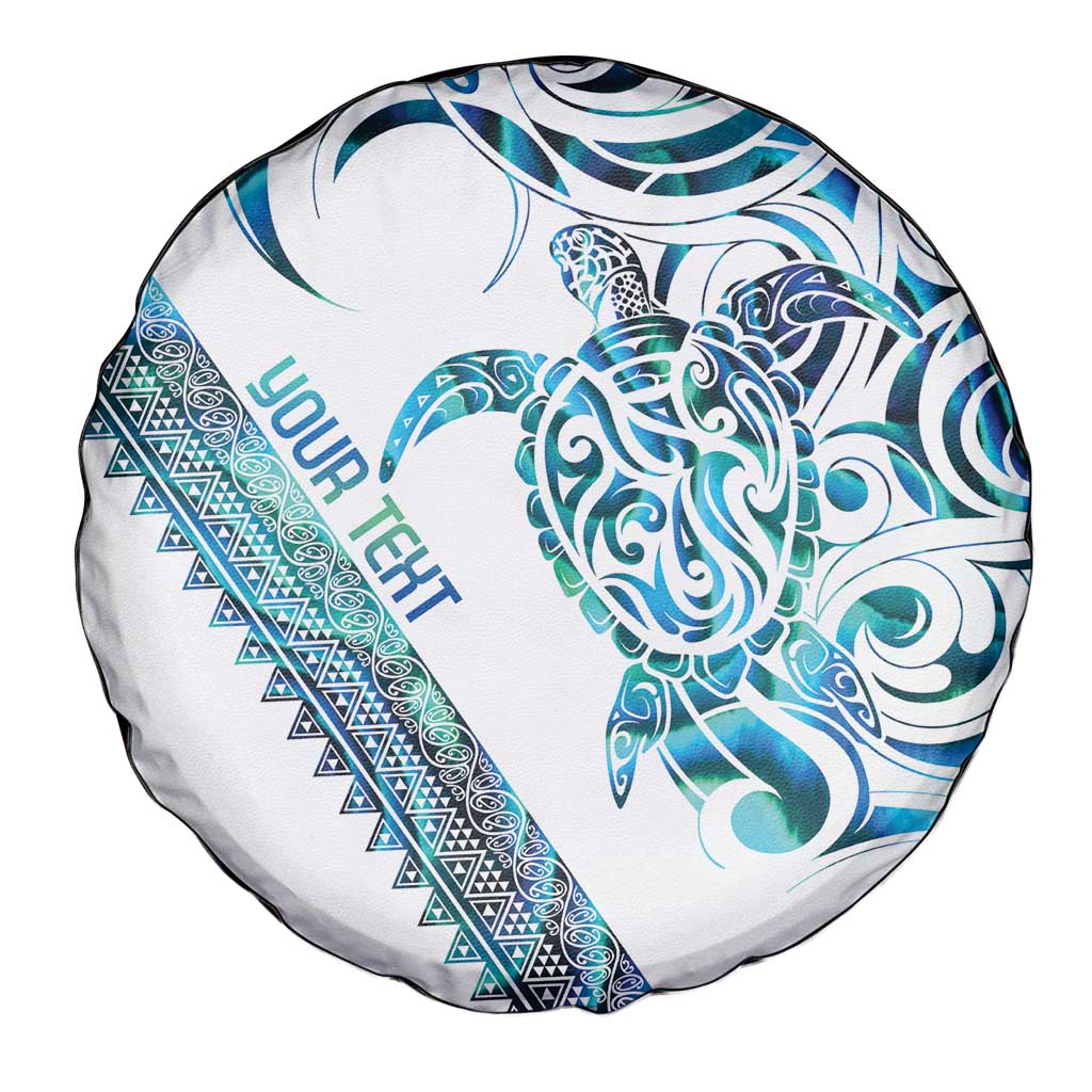 Kahui Whetu Paua shell Kowhaiwhai Taniko Personalised Spare Tire Cover Turtle Tattoo Maori Tribal Style