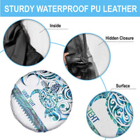 Kahui Whetu Paua shell Kowhaiwhai Taniko Personalised Spare Tire Cover Turtle Tattoo Maori Tribal Style