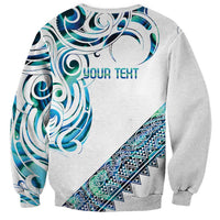 Kahui Whetu Paua shell Kowhaiwhai Taniko Personalised Sweatshirt Turtle Tattoo Maori Tribal Style LT9 - Polynesian Pride