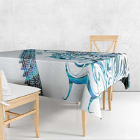 Kahui Whetu Paua shell Kowhaiwhai Taniko Personalised Tablecloth Turtle Tattoo Maori Tribal Style