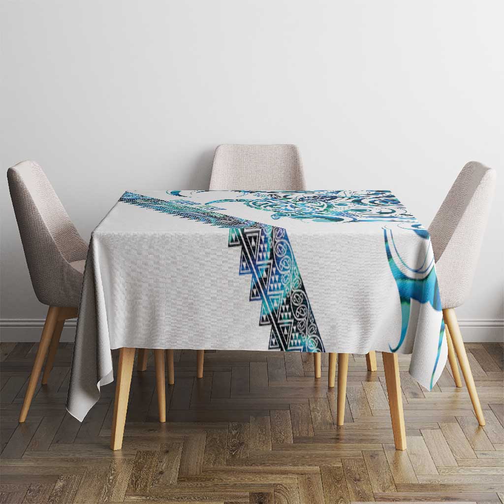 Kahui Whetu Paua shell Kowhaiwhai Taniko Personalised Tablecloth Turtle Tattoo Maori Tribal Style