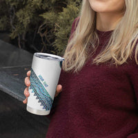 Kahui Whetu Paua shell Kowhaiwhai Taniko Personalised Tumbler Cup Turtle Tattoo Maori Tribal Style