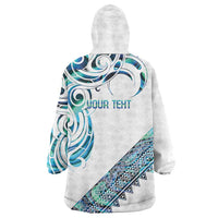Kahui Whetu Paua shell Kowhaiwhai Taniko Personalised Wearable Blanket Hoodie Turtle Tattoo Maori Tribal Style