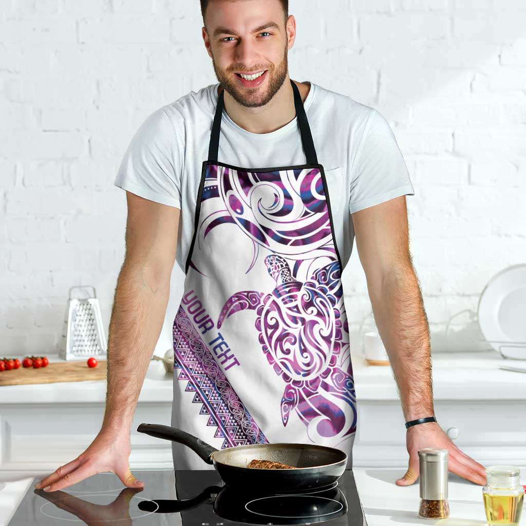 Mawhero Paua shell Kowhaiwhai Taniko Personalised Apron Turtle Tattoo Maori Tribal Style