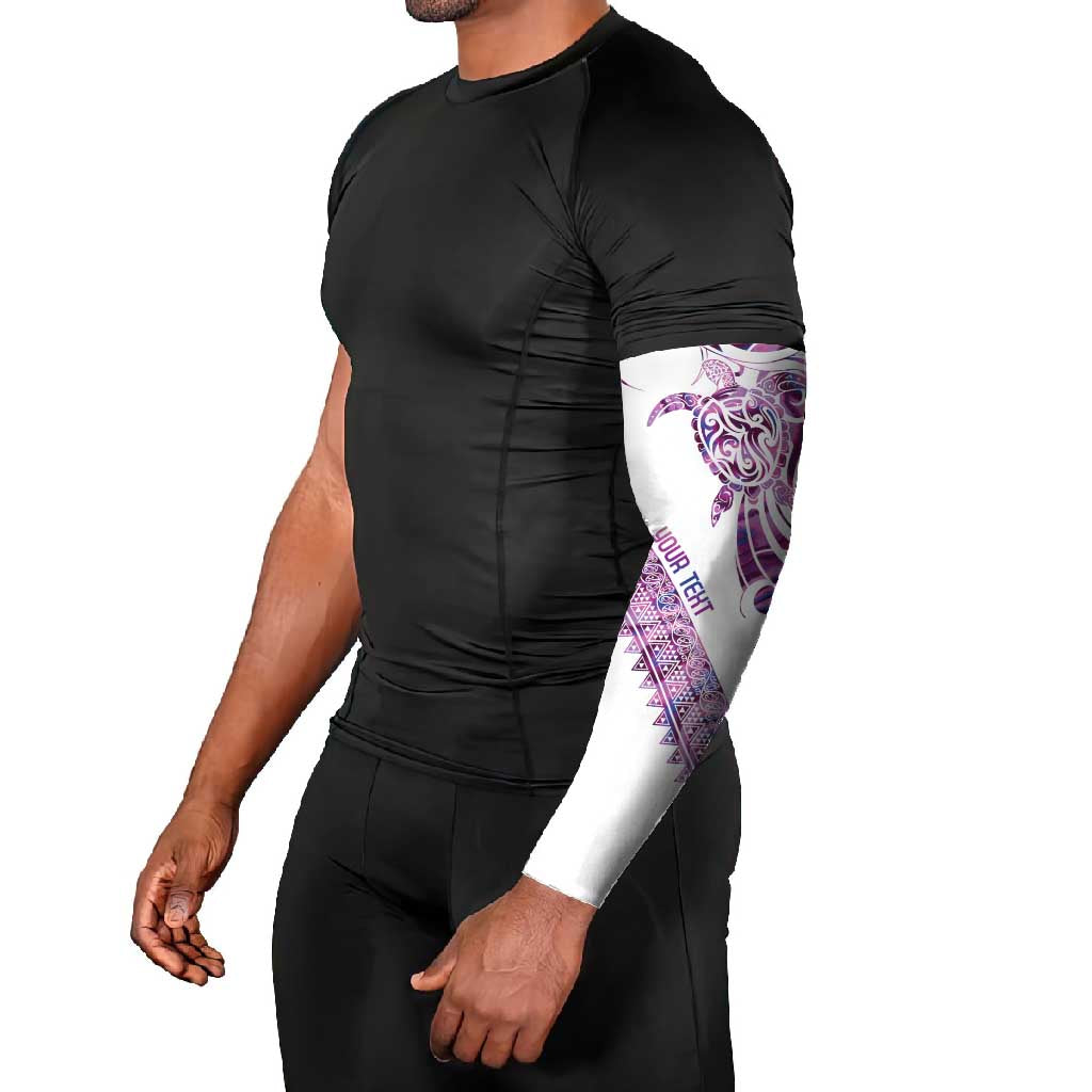 Mawhero Paua shell Kowhaiwhai Taniko Personalised Arm Sleeves Turtle Tattoo Maori Tribal Style