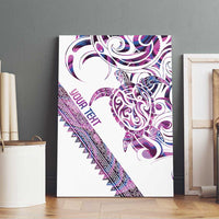 Mawhero Paua shell Kowhaiwhai Taniko Personalised Canvas Wall Art Turtle Tattoo Maori Tribal Style LT9 - Polynesian Pride