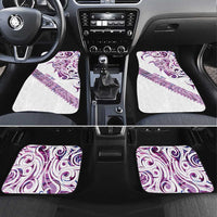 Mawhero Paua shell Kowhaiwhai Taniko Personalised Car Mats Turtle Tattoo Maori Tribal Style LT9 Set 4pcs Pink - Polynesian Pride