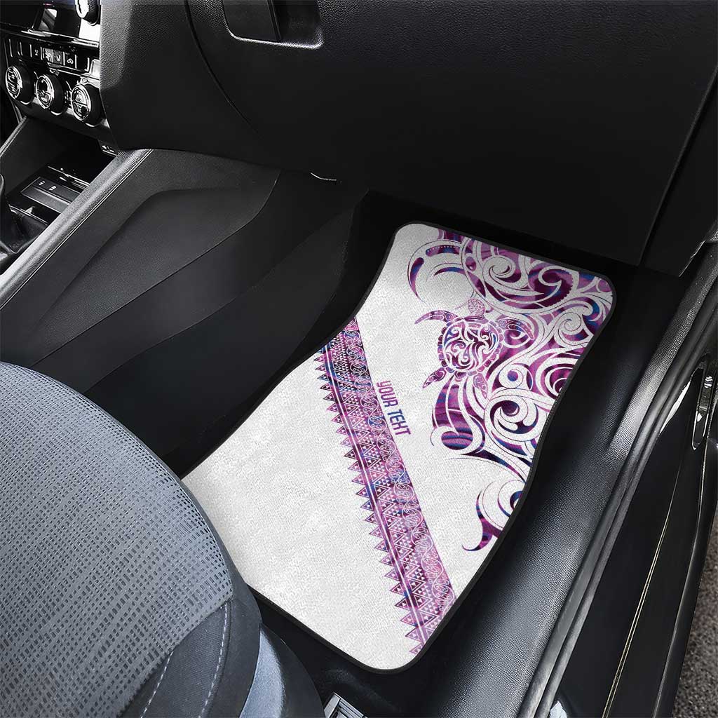 Mawhero Paua shell Kowhaiwhai Taniko Personalised Car Mats Turtle Tattoo Maori Tribal Style LT9 - Polynesian Pride