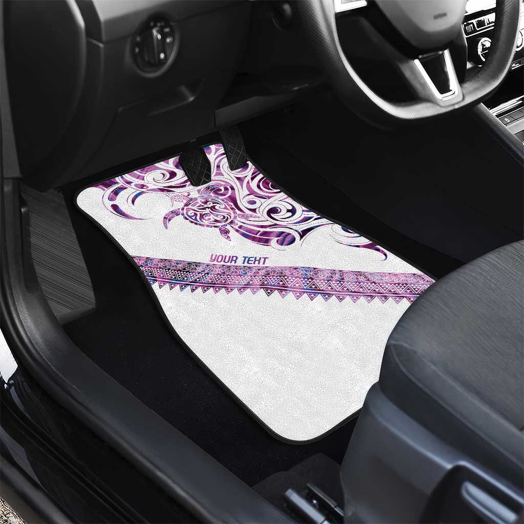 Mawhero Paua shell Kowhaiwhai Taniko Personalised Car Mats Turtle Tattoo Maori Tribal Style LT9 - Polynesian Pride