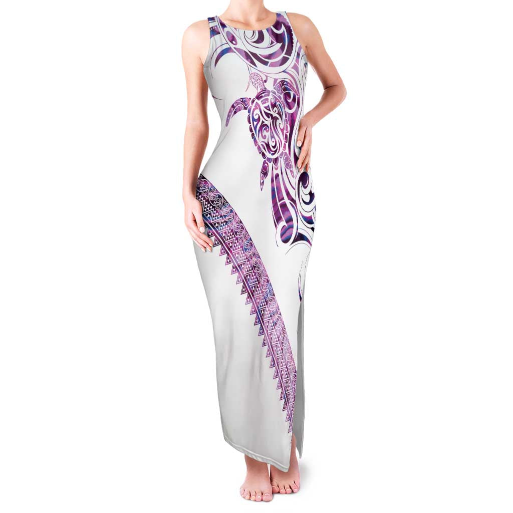 Mawhero Paua shell Kowhaiwhai Taniko Personalised Family Matching Tank Maxi Dress and Hawaiian Shirt Turtle Tattoo Maori Tribal Style