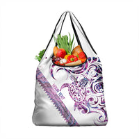 Mawhero Paua shell Kowhaiwhai Taniko Personalised Grocery Bag Turtle Tattoo Maori Tribal Style