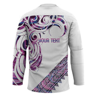 Mawhero Paua shell Kowhaiwhai Taniko Personalised Hockey Jersey Turtle Tattoo Maori Tribal Style