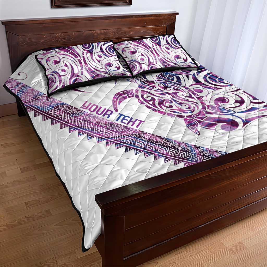 Mawhero Paua shell Kowhaiwhai Taniko Personalised Quilt Bed Set Turtle Tattoo Maori Tribal Style LT9 - Polynesian Pride
