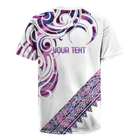Mawhero Paua shell Kowhaiwhai Taniko Personalised Rugby Jersey Turtle Tattoo Maori Tribal Style