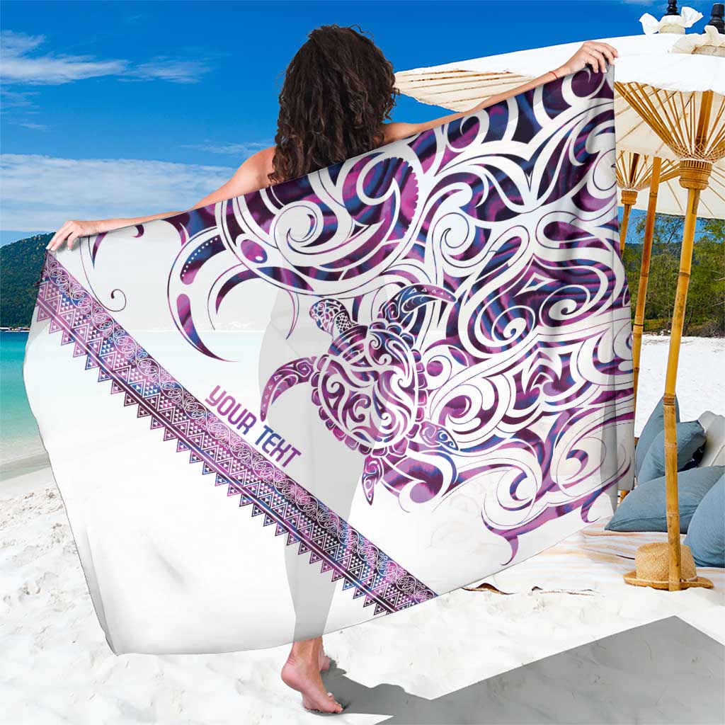 Mawhero Paua shell Kowhaiwhai Taniko Personalised Sarong Turtle Tattoo Maori Tribal Style LT9 One Size 44 x 66 inches Pink - Polynesian Pride