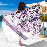 Mawhero Paua shell Kowhaiwhai Taniko Personalised Sarong Turtle Tattoo Maori Tribal Style LT9 One Size 44 x 66 inches Pink - Polynesian Pride