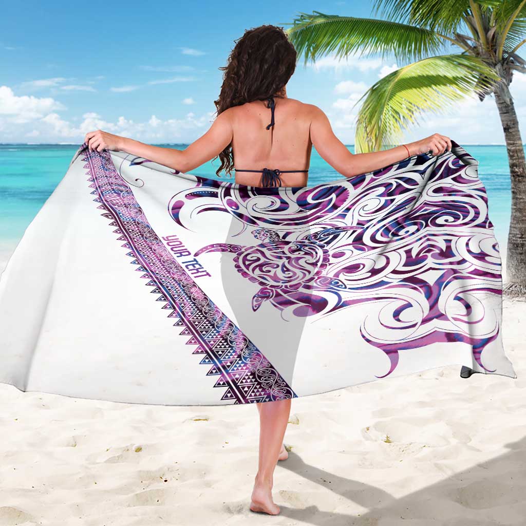 Mawhero Paua shell Kowhaiwhai Taniko Personalised Sarong Turtle Tattoo Maori Tribal Style LT9 - Polynesian Pride
