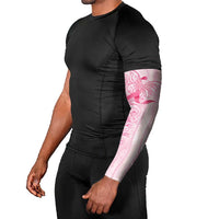 Breast Cancer Awareness Arm Sleeves Maile Pikake Lokelani Crown Flower Lei Inspired LT9 - Polynesian Pride