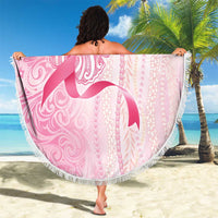 Breast Cancer Awareness Beach Blanket Maile Pikake Lokelani Crown Flower Lei Inspired