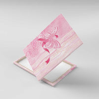 Breast Cancer Awareness Canvas Wall Art Maile Pikake Lokelani Crown Flower Lei Inspired