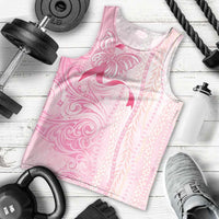 Breast Cancer Awareness Men Tank Top Maile Pikake Lokelani Crown Flower Lei Inspired