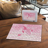 Breast Cancer Awareness Puzzle Maile Pikake Lokelani Crown Flower Lei Inspired