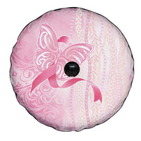 Breast Cancer Awareness Spare Tire Cover Maile Pikake Lokelani Crown Flower Lei Inspired