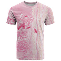 Breast Cancer Awareness T Shirt Maile Pikake Lokelani Crown Flower Lei Inspired