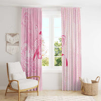 Breast Cancer Awareness Window Curtain Maile Pikake Lokelani Crown Flower Lei Inspired LT9 - Polynesian Pride