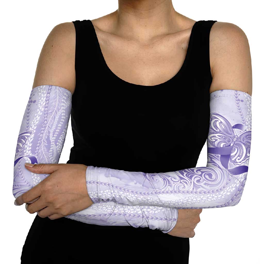 Epilepsy Awareness Arm Sleeves Maile Pikake Lokelani Crown Flower Lei Inspired
