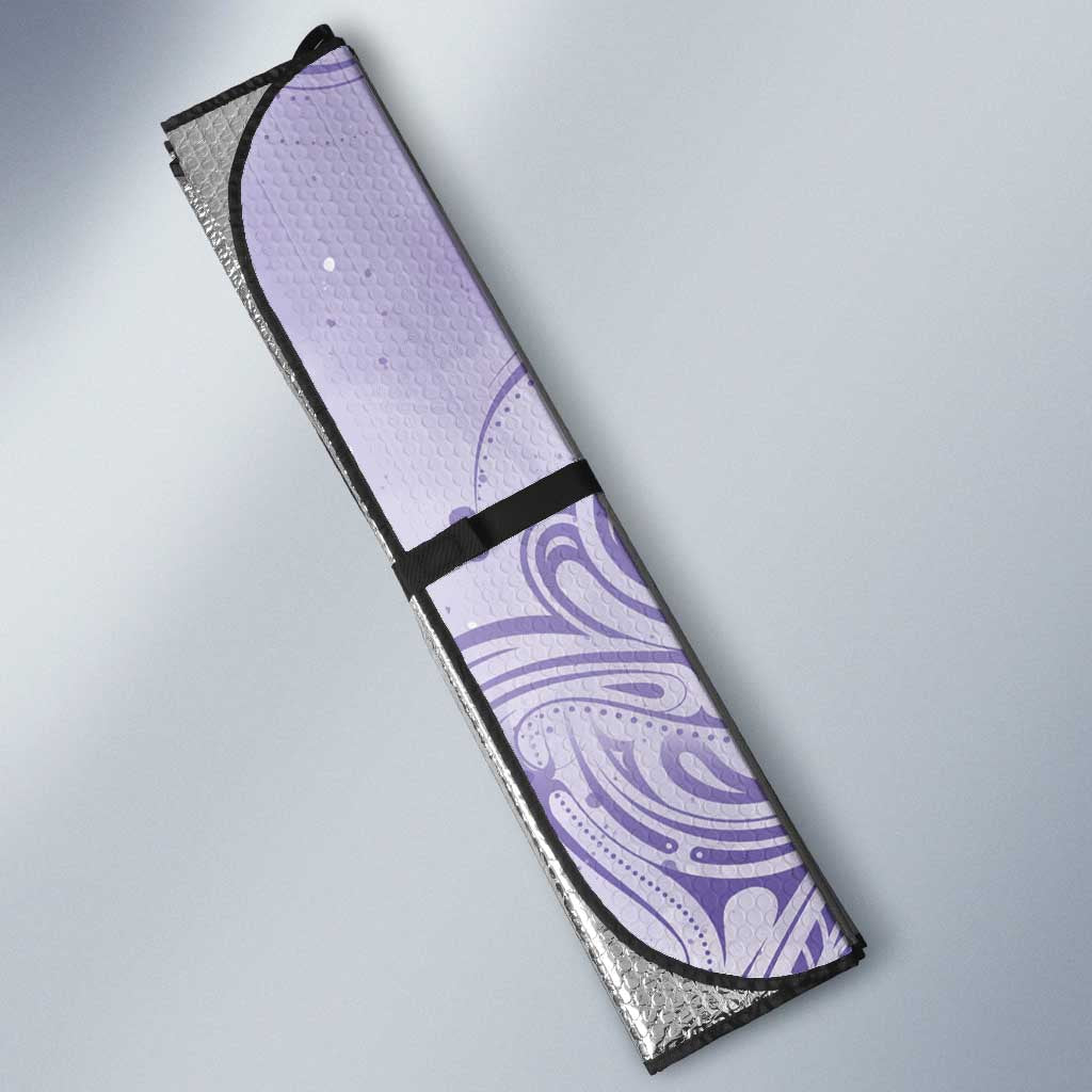 Epilepsy Awareness Auto Sun Shade Maile Pikake Lokelani Crown Flower Lei Inspired
