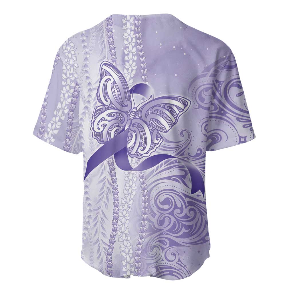 Epilepsy Awareness Baseball Jersey Maile Pikake Lokelani Crown Flower Lei Inspired LT9 - Polynesian Pride