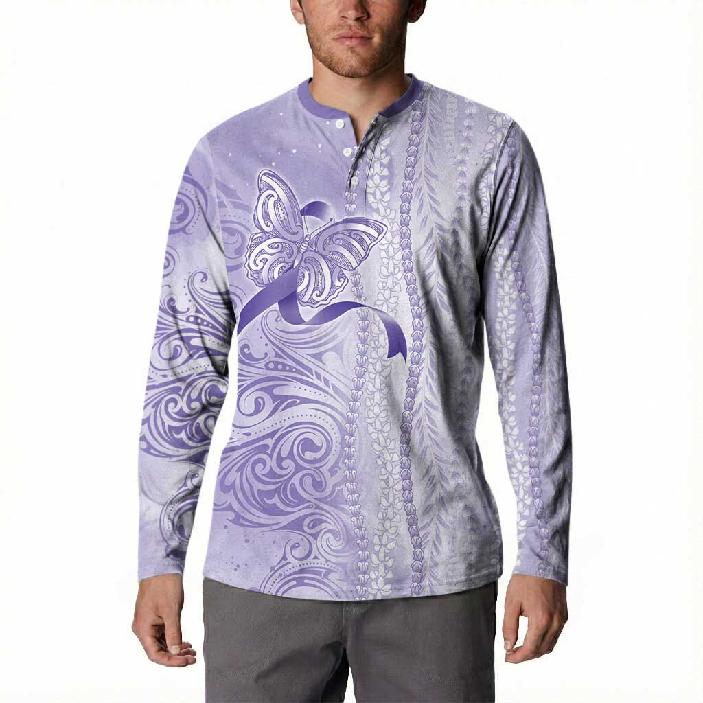 Epilepsy Awareness Button Sweatshirt Maile Pikake Lokelani Crown Flower Lei Inspired