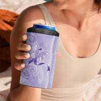 Epilepsy Awareness 4 in 1 Can Cooler Tumbler Maile Pikake Lokelani Crown Flower Lei Inspired