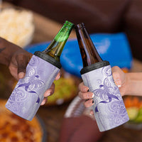 Epilepsy Awareness 4 in 1 Can Cooler Tumbler Maile Pikake Lokelani Crown Flower Lei Inspired
