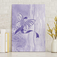 Epilepsy Awareness Canvas Wall Art Maile Pikake Lokelani Crown Flower Lei Inspired