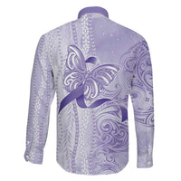 Epilepsy Awareness Family Matching Off Shoulder Maxi Dress and Hawaiian Shirt Maile Pikake Lokelani Crown Flower Lei Inspired LT9 - Polynesian Pride