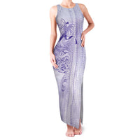 Epilepsy Awareness Family Matching Tank Maxi Dress and Hawaiian Shirt Maile Pikake Lokelani Crown Flower Lei Inspired