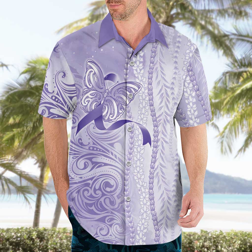 Epilepsy Awareness Hawaiian Shirt Maile Pikake Lokelani Crown Flower Lei Inspired