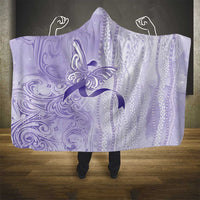 Epilepsy Awareness Hooded Blanket Maile Pikake Lokelani Crown Flower Lei Inspired LT9 - Polynesian Pride